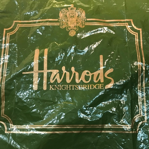 HARRODS OF LONDON SHOPPING BAG vintage - Picture 1 of 5